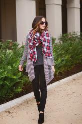 HOW TO STYLE A DRAPE FRONT CARDIGAN