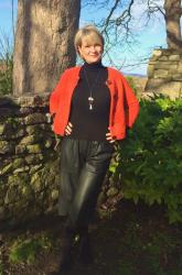 Leather culottes for women over 40