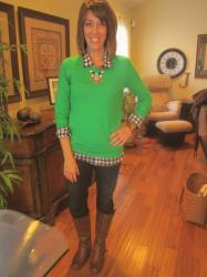 Inspired Style – Navy and Green!