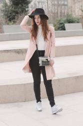 Pink, silver and prints – Elodie in Paris