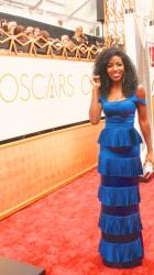 My 2015 Oscars Outfit – Lisa Folawiyo Blue Gown