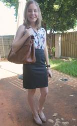 Outfits for Returning to the Office After Maternity Leave - Pencil Skirts and Mulberry Bayswater Tote
