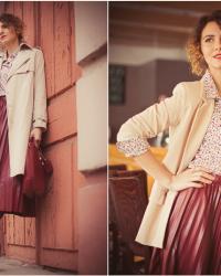 BEIGE, BURGUNDY AND FLOWERS!