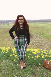 Buttercups + Plaid Trousers