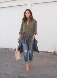 Boyfriend Shirt and Boyfriend Jeans