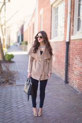 Camel Drape Coat