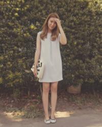 (MURUA dress, Larone clutch, Le Bunny Bleu flats, Agatha Paris...