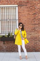 Spring Showers | Raincoat + Stripes