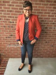 J. Crew Regent Blazer in Linen--Radio Red 