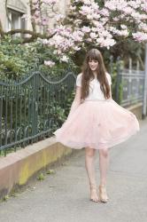 OUTFIT: Diamonds In My Heart - Pink Tulle Skirt