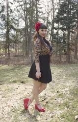 Dahlias + Leopard Spots || Unique Vintage Style Society