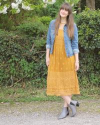 OOTD: Orange Midi Dress