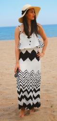 Striped Long Dress