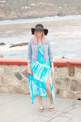 TIE DYE BILLABONG BEACH DRESS + #WIWT LINK UP!