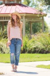 Blush & Boyfriend Jeans