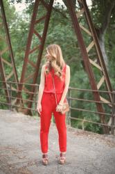 RED JUMPSUIT