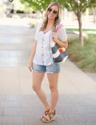 embroidered shirt + one pot pasta dish recipe 