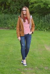 How to Style a Barbour Jacket | Preppy Style With Stripes and Unexpected Colours