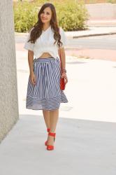 Navy skirt