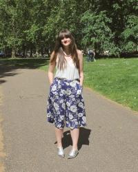 OOTD: Floral culottes