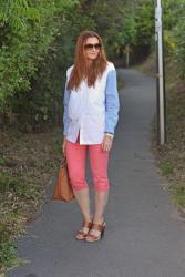 Easy Summer Style | Oversized Colour-Blocked Shirt and Cropped Trousers