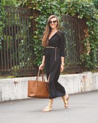 Midi black dress