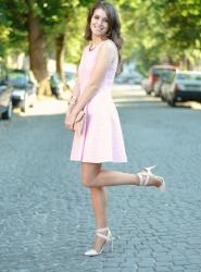 Pink Wedding Guest Dress | What I Wore