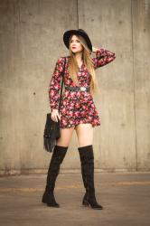 Smooth Criminal – Vestido Floral Preto