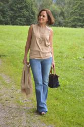 Flared jeans modern classic style