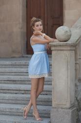 lovely baby blue dress