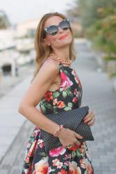 Buon Ferragosto: retro chic floral prom dress