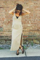 Khaki Cargo Dress