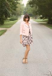 What I Wore | Pale Pink Moto