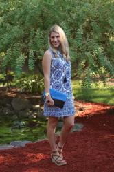 Confident Twosday: Blue and White Dress