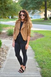 Faux Suede Jacket.