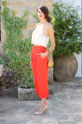 Pantalones capri + crop top