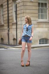 Triple Denim With A Wooden Twist