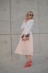 Blush Midi Skirt