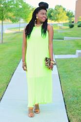 Neon Maxi Dress