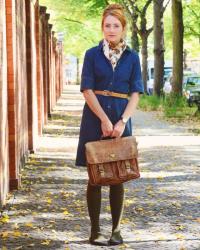 Denim Dress and Olive