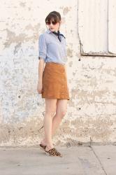 Flashback Fashion Fridays Link Up #14 + Suede Skirt