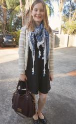 Corporate Style: Printed Scarf, Fit and Flare Dresses, Marc by Marc Jacobs Fran Bag