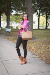 Pink Quilted Vest