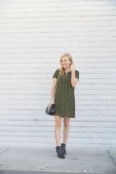 Lace-Up Dress