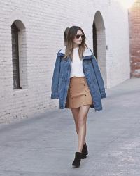 Shearling Denim Jacket