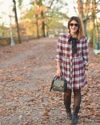 La robe chemise tartan