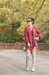 Flowy Floral Tunic Dress