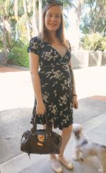 Corporate Style: Chloe Paddington Bag and Wrap Dresses for The Second Trimester Baby Bump