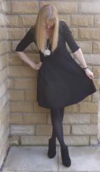 Outfit: LBD and the most Fabulous Tights (For the Next Blogger Event)