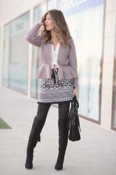 PURPLE CARDIGAN